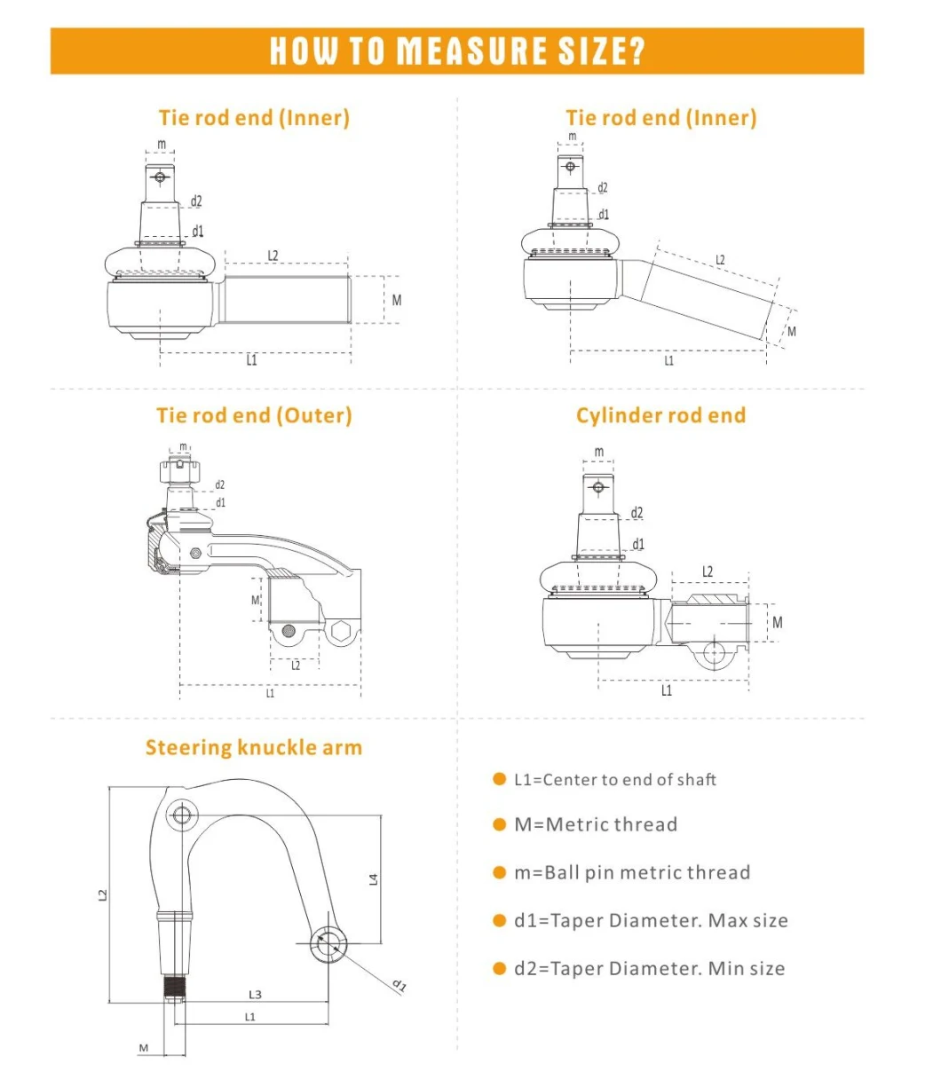 J6 Tie Rod Ends J6 Ball Joints Chinese Mining Truck Chassis Parts Forging Chassis Parts Fit for FAW